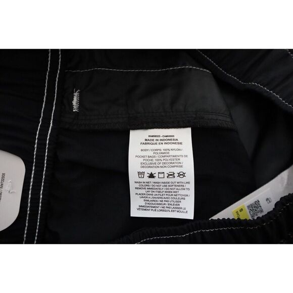 Nike DM6752-010 Women's Sz S Black Swoosh Loose Fit High Rise Athletic Shorts - Picture 4 of 7